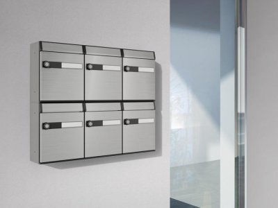 画像3: KS-MB805SS-L 集合郵便受箱 ポスト 前入前出 静音大型ダイヤル錠 【ナスタ】 (3)