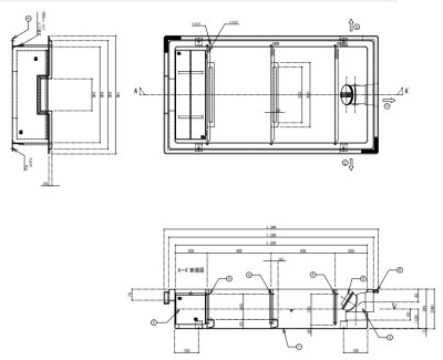 画像2: TOSC-1260H 蓋付 浅型グリーストラップ 250H 85L【プレパイ工業株式会社】『側溝型』 FRP製 厨房用  (2)