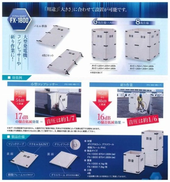 画像3: FX-1000／1800  フレキシブルタイプの防音ボックス【岐阜プラスチック工業株式会社】　 (3)