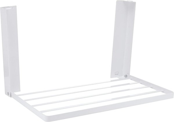 画像8: 5096 洗濯機横マグネット折り畳み棚 ホワイト 約W41XD27XH25.5cm タワー 省スペースラック 折り畳み式 山崎実業(Yamazaki) (8)