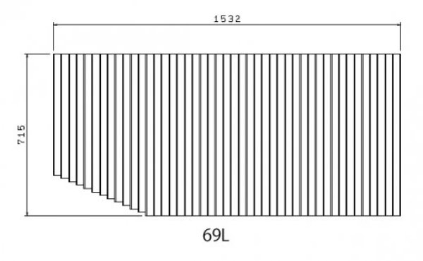 画像2: FFMBDW2A1　巻きフタ　(69L)【トクラス　YAMAHA】 (2)