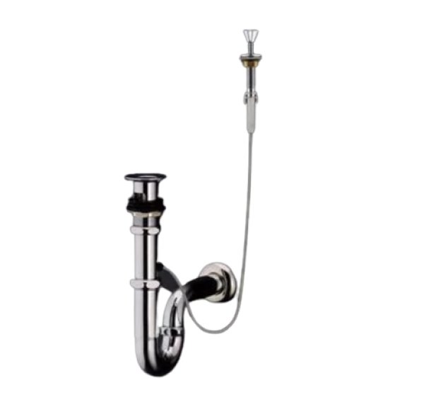 画像1: TLDP2205JA　 壁排水金具（32mm、Pトラップ、ワンプッシュ、ボタン付）【TOTO】　旧 T7P18　T7PW8 (1)