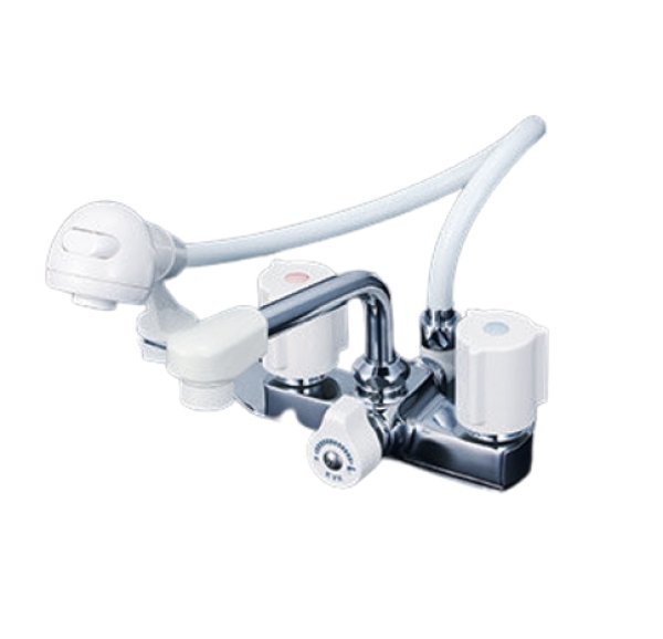 画像1: KF14EF2   2ハンドル洗髪シャワー  120ピッチ【KVK】 (1)