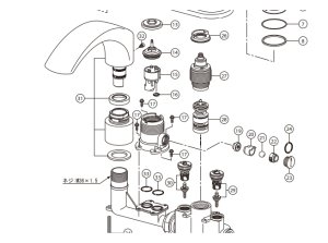 画像1: INAX　BF-X195TL用パーツ　【LIXIL INAX】    (1)