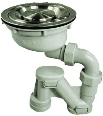 画像1: DT-M 【ダイドレ】　キッチン排水用品 ステンレストラップセット 50x180パイ (1)