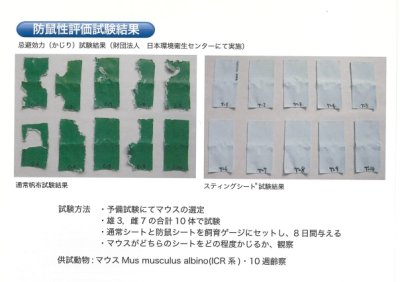 画像3: 防鼠ねずみ・防鳥対策シート ネズミ嫌いシート カプサイシン入 スティングシート【HIRAOKA】 (3)
