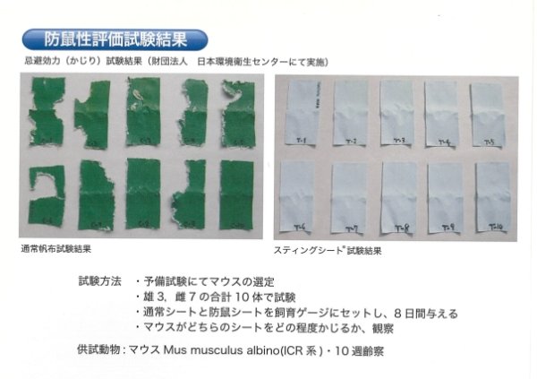画像3: 防鼠ねずみ・防鳥対策シート　ネズミ嫌いシート　カプサイシン入　スティングシート【HIRAOKA】 (3)