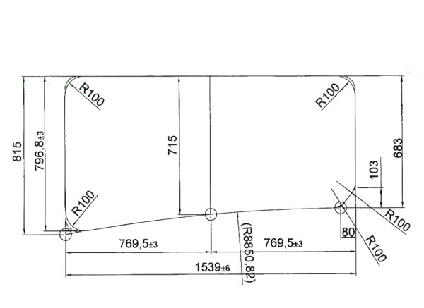画像2: ENILNO-エニルノ  イージークリンふろふた　変形　2枚蓋　815X1539【納期実働約10日】 EN-81099 (2)
