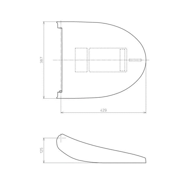 画像1: TCM4728   ふた組品【TOTO】 (1)