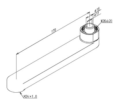 画像2: TH5C0840 自在スパウト【TOTO】 (2)