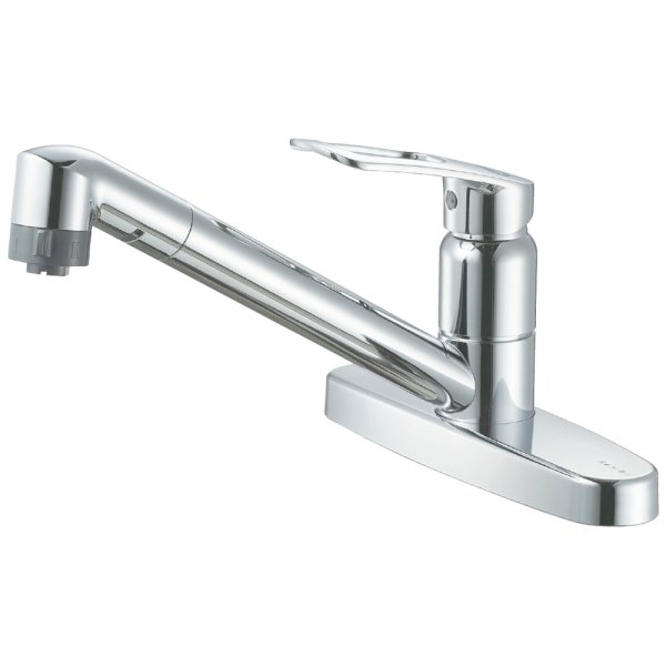 画像1: K6711MEV-13【SANEI株式会社】   シングル台付切替シャワー混合栓  ★203ピッチ★ (1)