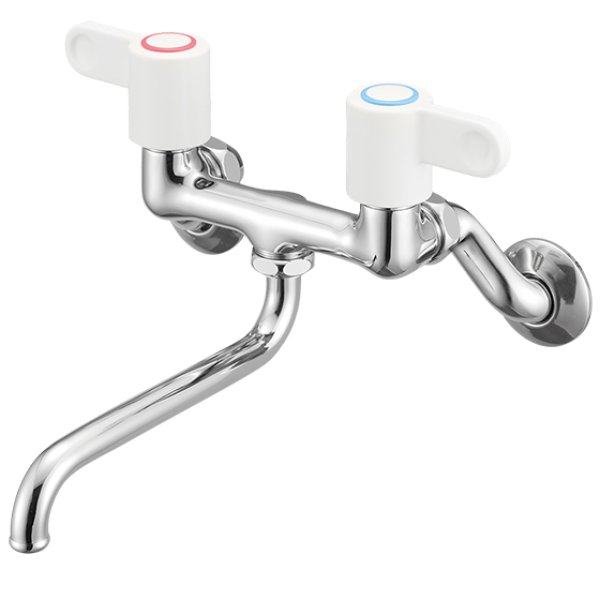 画像1: K11-1-W【SANEI株式会社】   ツーバルブ混合栓 (1)