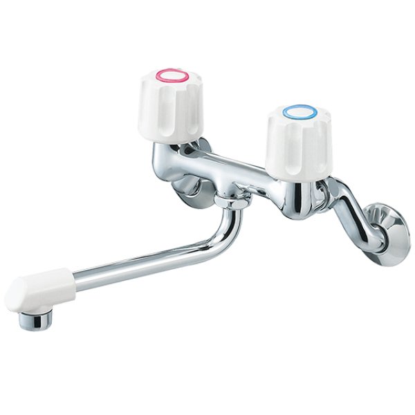 画像1: K11D-W【SANEI株式会社】  ツーバルブ混合栓［共用形］ (1)