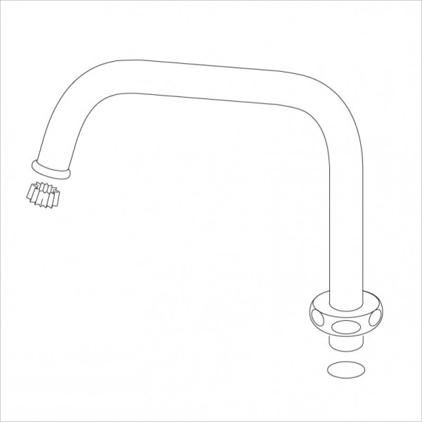 画像1: KPP181  MW838用丸パイプ【KVK】 (1)