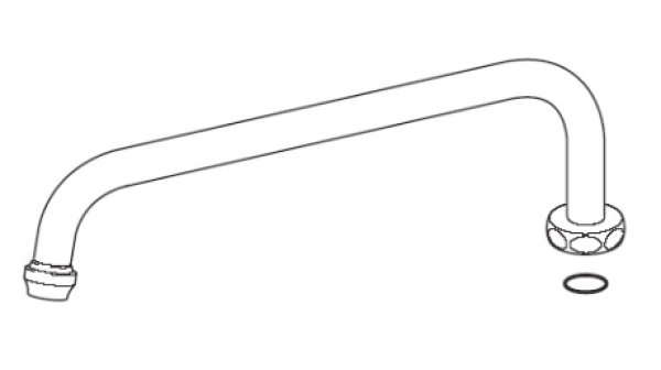 画像1: KPP170   M320用丸パイプ　260mm【KVK】　 (1)