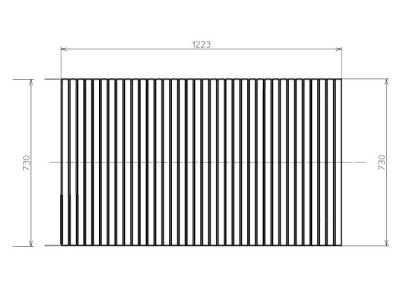 画像2: オーダーメイド　シャッター式風呂ふた　1223mm×730mm　【ENILNO　エニルノ】 (2)