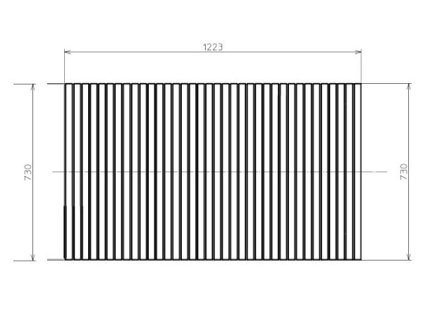 画像2: オーダーメイド　シャッター式風呂ふた　1223mm×730mm　【ENILNO　エニルノ】 (2)