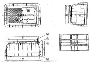 画像1: 日ノ出　　メーターボックス　HJ-40P 蓋のみ 520x280mm (1)