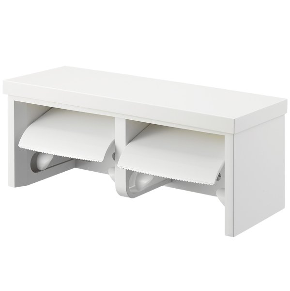 画像2: W2810-D/MW2【SANEI株式会社】ダブルペーパーホルダー棚付 ★Ｄブラック3個在庫有★ (2)