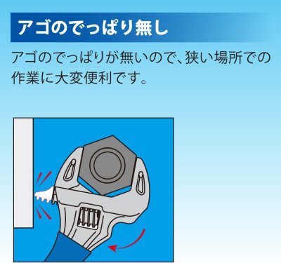 画像4: HY-38S 薄型軽量ワイドモンキーレンチ ショートエコワイド 口開寸法8~38mm トップ工業 (TOP) (4)