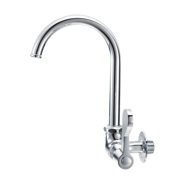 画像1: A2316-13【SANEI株式会社】厨房用横形ツル首自在水栓［共用形］ (1)