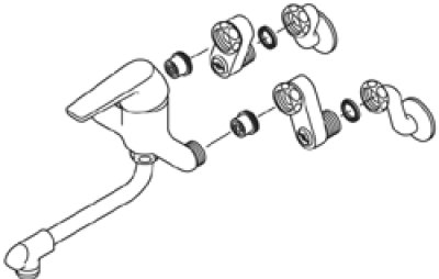 画像2: CK1700D-2-20   シングル取替用混合栓【SANEI株式会社】 (2)