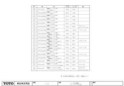 画像2: AFKA093N2　レリ－スAF（L＝1519．5）【TOTO】　　 (2)