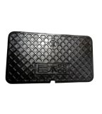 壺蓋 メーターBOX 蓋のみ 421x237 HCP-25-FUTA 鋳鉄 黒【日之出】のことなら