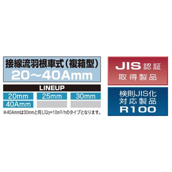 画像2: EDS25R 接線流羽根車式水道メーター(複箱型)【愛知時計電機】 (2)