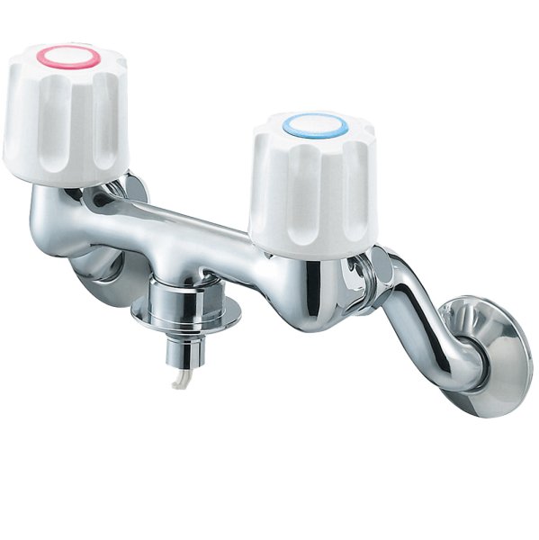 画像1: K1101TV-1-W【SANEI株式会社】  ツーバルブ洗濯機用混合栓 (1)