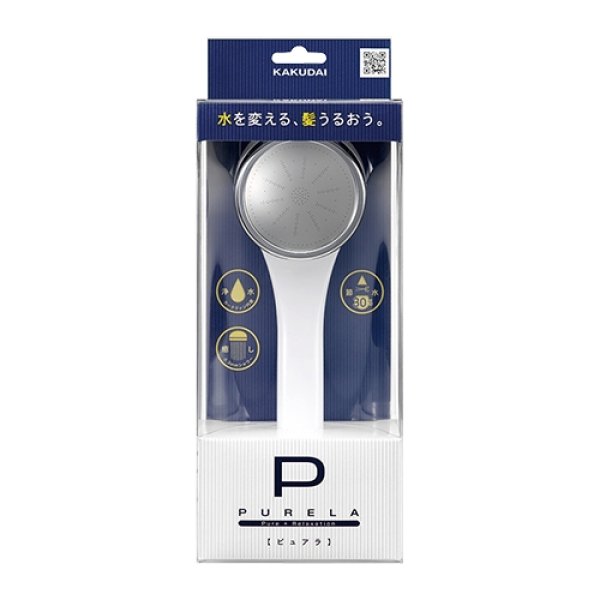 画像1: 357-900-W   浄水シャワー（ピュアラ）【株式会社カクダイ】 (1)