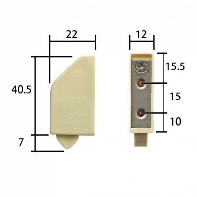 画像3: GRXGD528143ZZ浴室扉の下部ラッチ部品   ユニットバス【PANASONIC】　 (3)