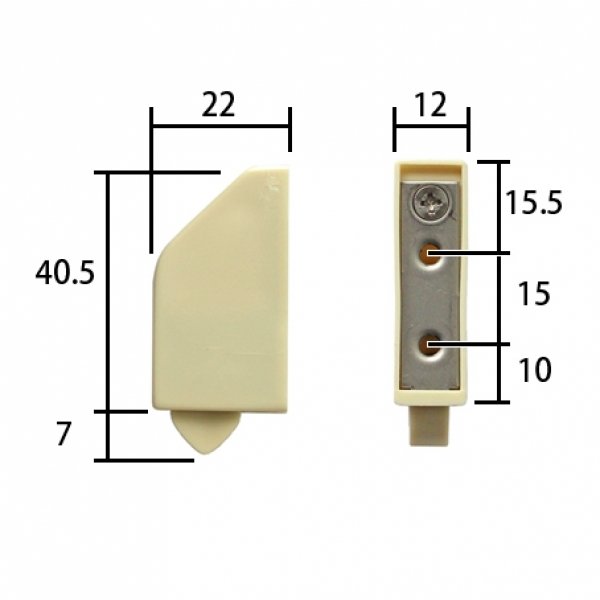 画像3: GRXGD528143ZZ浴室扉の下部ラッチ部品   ユニットバス【PANASONIC】　 (3)