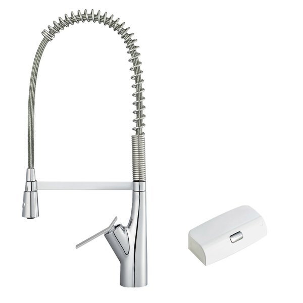 画像1: AK8731JVS3-13【SANEI株式会社】  シングル混合栓（ワイヤレススイッチ付） (1)