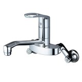 KM5081 流し台用シングルレバー式混合栓【KVK】 100ピッチ対応 KM5081 流し台用シングルレバー式混合栓【KVK】 100ピッチ対応