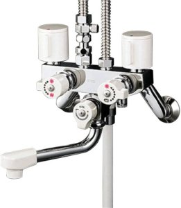 画像1: KF51C3　ソーラー2ハンドルシャワー (併用形)【KVK】 (1)