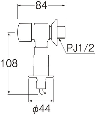 画像8: Y1433T6V【SANEI株式会社】   FB洗濯機用送り座水栓 (8)