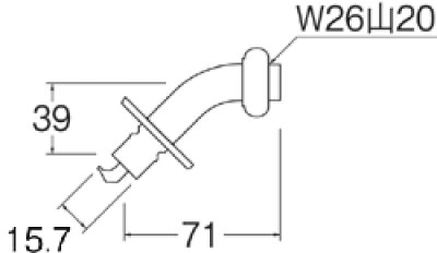 画像3: PY121-4TVX-16【SANEI株式会社】   洗濯機用L型ニップル (3)