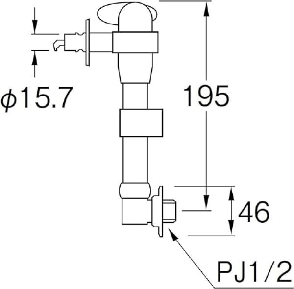 画像4: PY1735TV-13【SANEI株式会社】 ミニセラ洗濯機用水栓 (4)