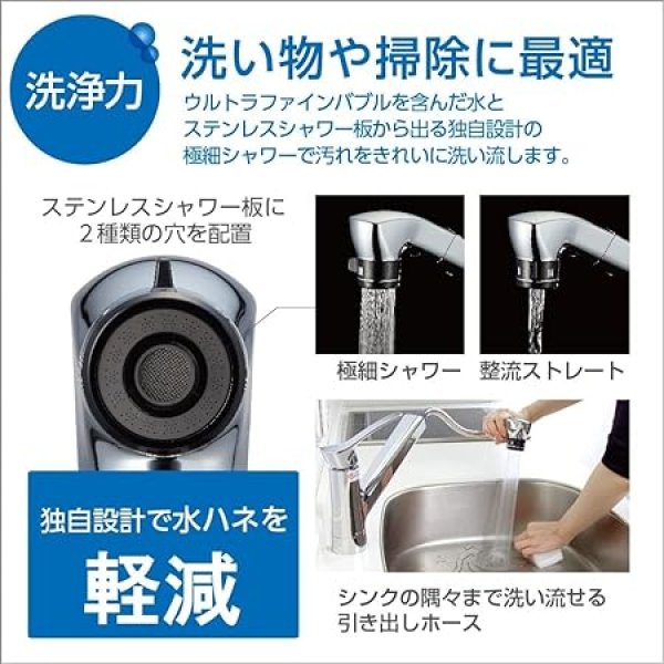 画像5: K87121ET6JV-13【SANEI株式会社】   シングル混合栓（ファインバブル付） (5)