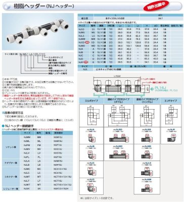 画像2: NJMS-B  プッシュマスター　組立自在樹脂ヘッダー【ブリヂストン】　 (2)