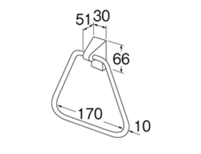 画像2: W533  Lタイプタオルリング2型 【SANEI株式会社】 (2)
