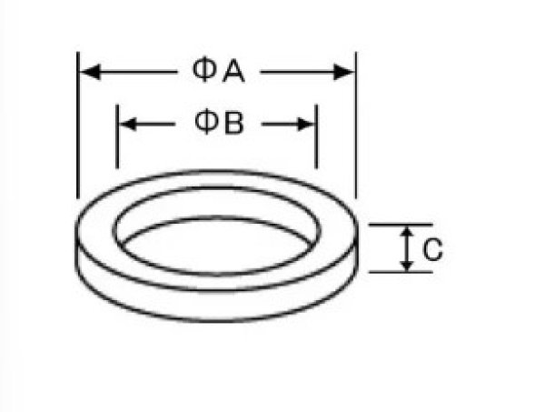 画像1: 50-2187　平パッキン【LIXIL INAX】　 (1)