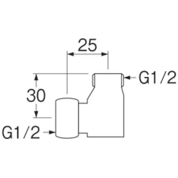 画像2: T721-13【SANEI株式会社】ナット付ストリートエルボ  (2)