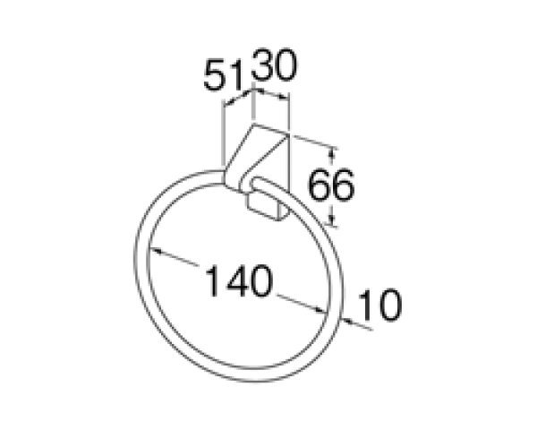 画像2: W530【SANEI株式会社】Lタイプタオルリング  (2)
