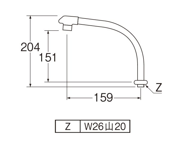 画像2: MA232D-60X-16-LH【SANEI株式会社】断熱腰高パイプ  (2)