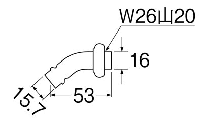 画像3: PY12J-4X-16【SANEI株式会社】   洗濯機用L型ニップル (3)