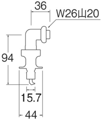 画像3: PY123-40TVX-16【SANEI株式会社】  洗濯機用ニップル (3)