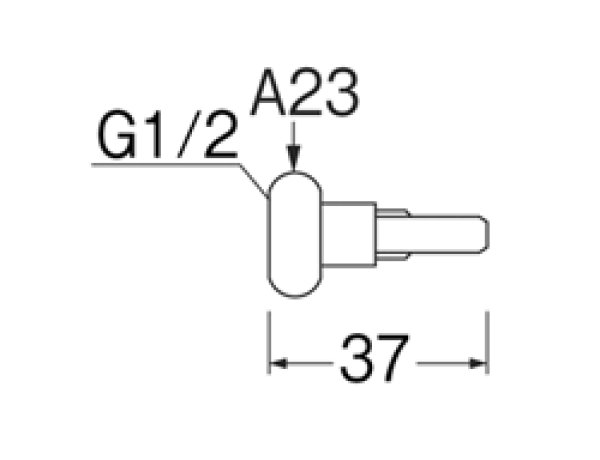 画像2: B41-25-13【SANEI株式会社】水抜キャップナット (2)