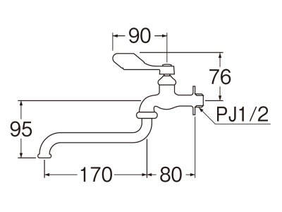 画像2: A130-13 【SANEI株式会社】  節水レバー自在水栓  (2)